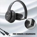 Headphone Bluetooth XTRAD LC-815 Extra Bass e Design Dobrável